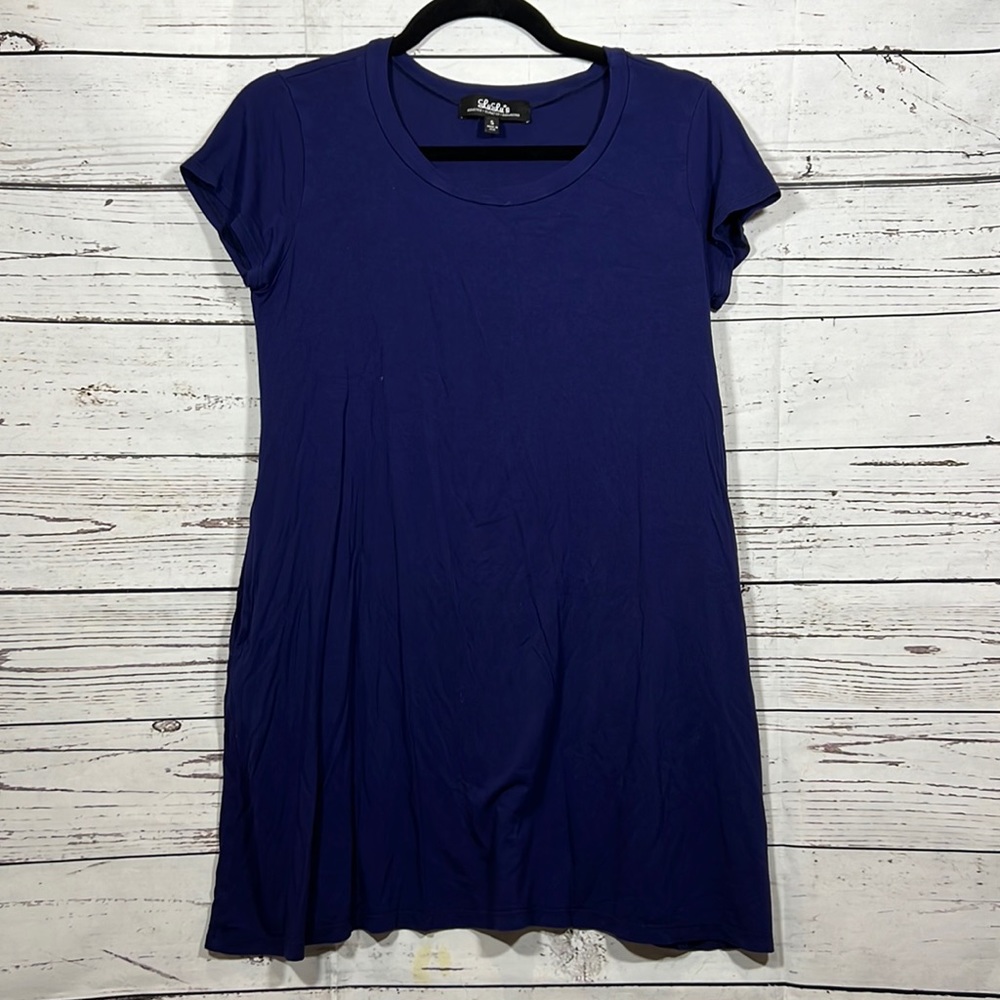LULUS Dark Blue T-shirt Dress with Pockets